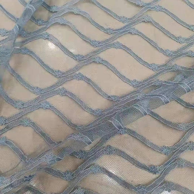Lace Fabric Dress Kids Nylon Warp Knit for Women's Wear Wholesale Supp 4